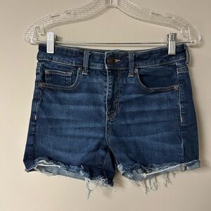 American Eagle Hi-Rose Shortie Jean Shorts